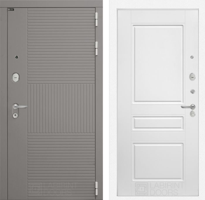Входная дверь Лабиринт FORMO 03 - Белый софт
