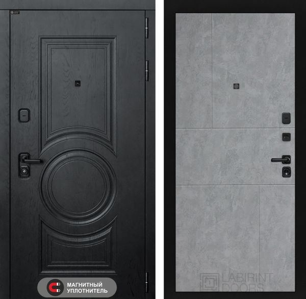 Входная дверь Лабиринт GRAND 21 - Бетон светлый