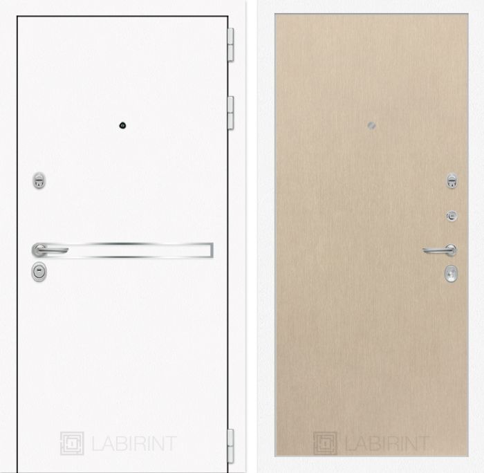 Входная дверь Лабиринт Лайн WHITE 05 - Венге светлый