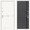 Входная дверь Лабиринт Лайн WHITE 22 - Графит софт, черная вставка