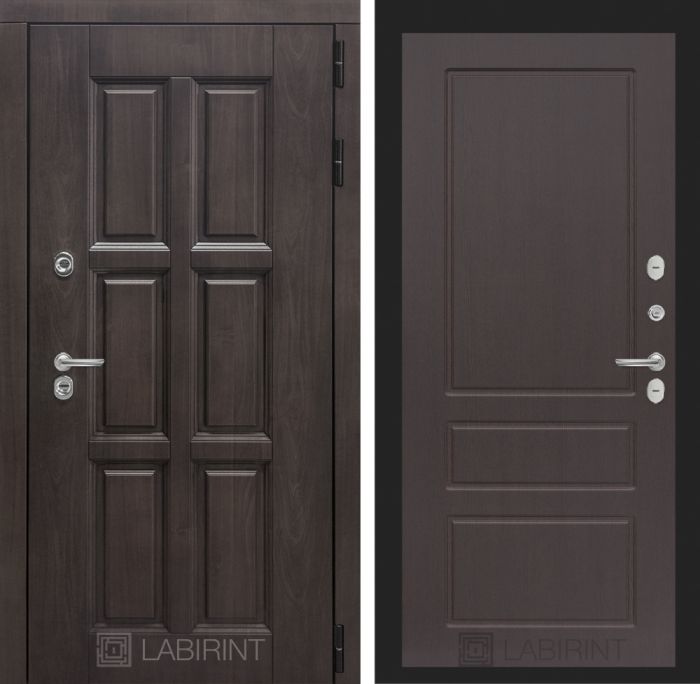 Входная дверь Лабиринт Лондон 03 - Орех премиум