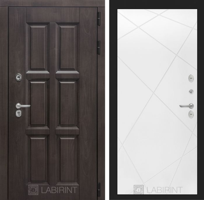 Входная дверь Лабиринт Лондон 24 - Белый софт