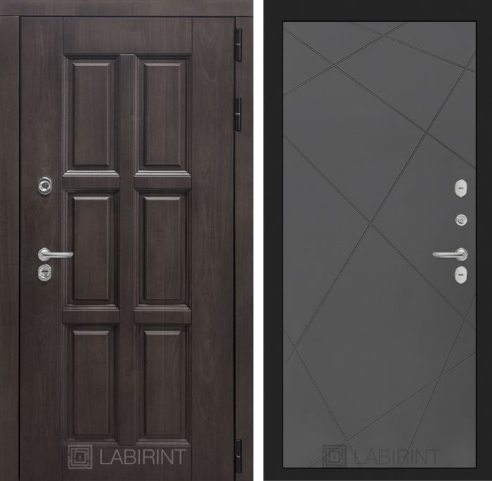 Входная дверь Лабиринт Лондон 24 - Графит софт