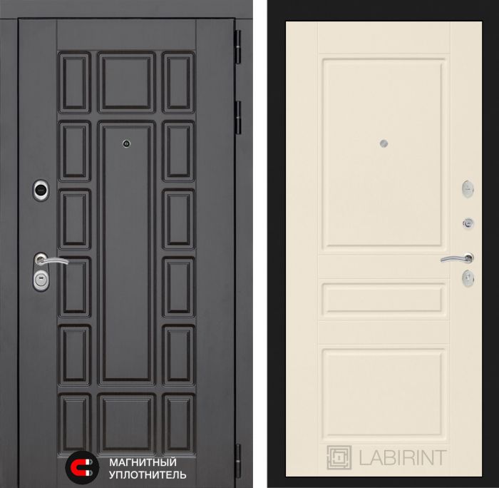 Входная дверь Лабиринт Нью-Йорк замок Mottura 03 - Крем софт
