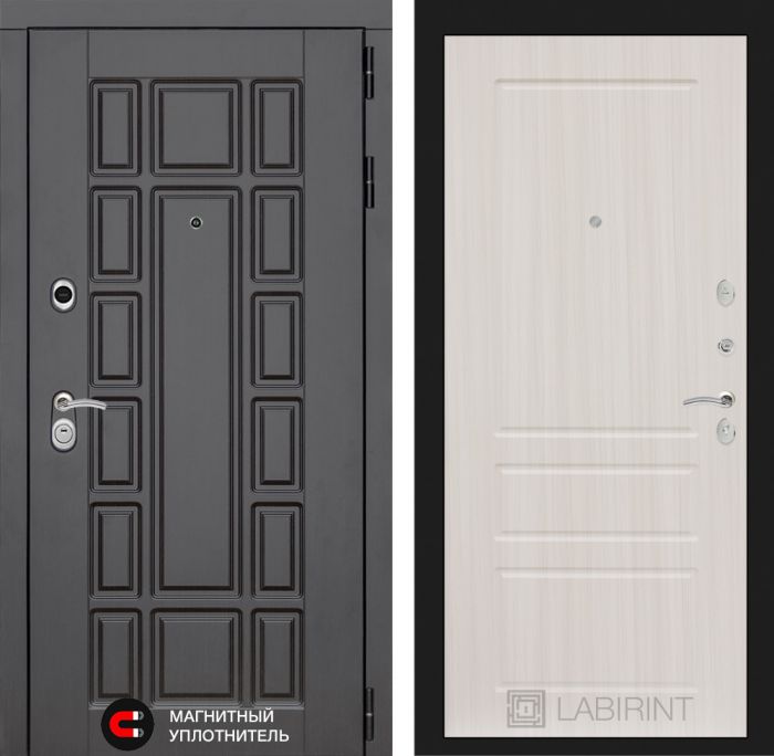 Входная дверь Лабиринт Нью-Йорк замок Mottura 03 - Сандал белый