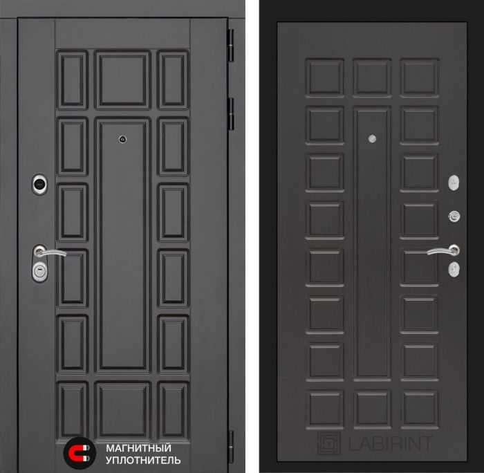 Входная дверь Лабиринт Нью-Йорк замок Mottura 04 - Венге