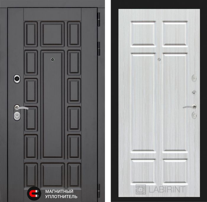 Входная дверь Лабиринт Нью-Йорк замок Mottura 08 - Кристалл вуд