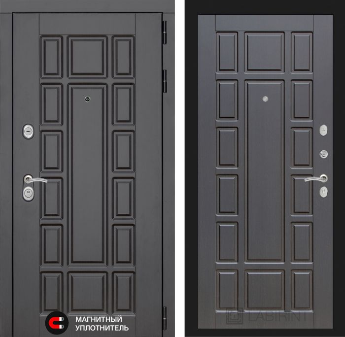 Входная дверь Лабиринт Нью-Йорк замок Mottura 12 - Венге