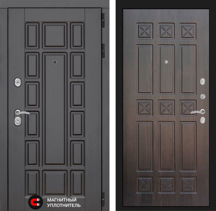 Входная дверь Лабиринт Нью-Йорк замок Mottura 16 - Алмон 28