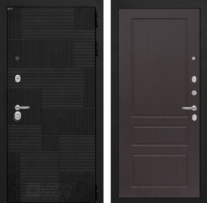 Входная дверь Лабиринт PAZL 03 - Орех премиум