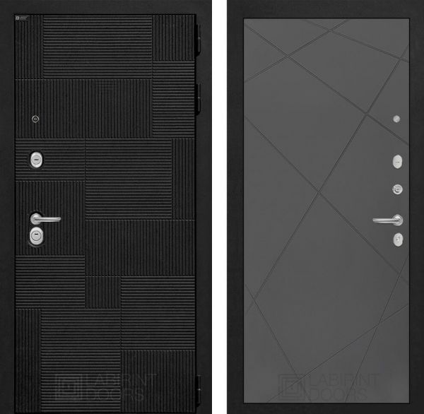 Входная дверь Лабиринт PAZL 24 - Графит софт