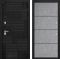 Входная дверь Лабиринт PAZL 25 - Бетон светлый, черный молдинг