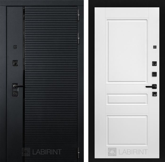 Входная дверь Лабиринт PIANO замок Mottura 03 - Белый софт