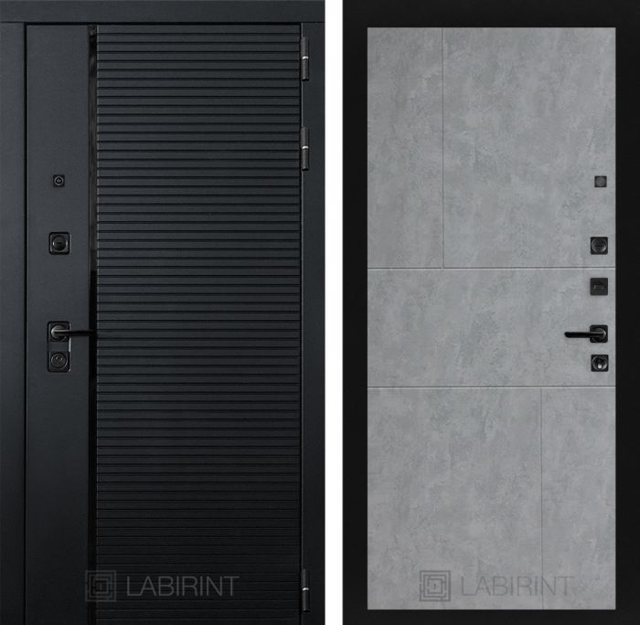 Входная дверь Лабиринт PIANO замок Mottura 21 - Бетон светлый