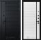 Входная дверь Лабиринт PIANO замок Mottura 22 - Белый софт, черная вставка