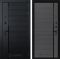 Входная дверь Лабиринт PIANO замок Mottura 22 - Графит софт, черная вставка