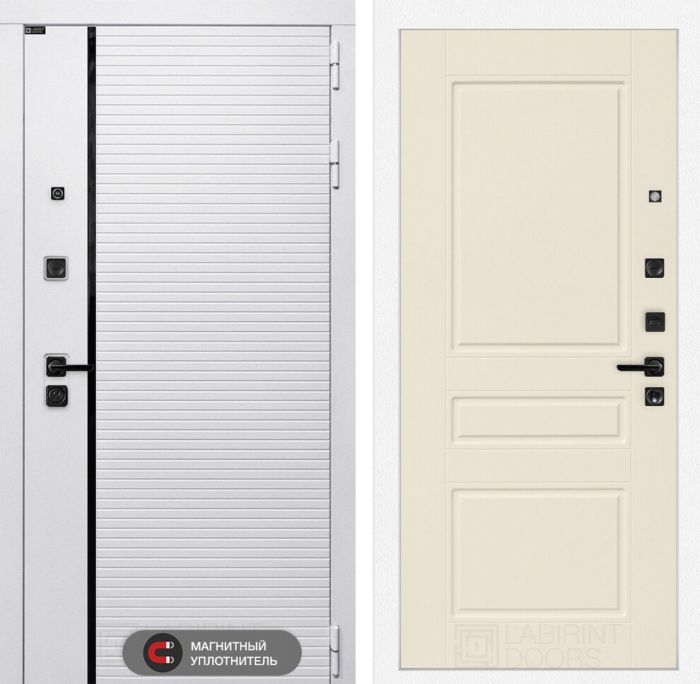 Входная дверь Лабиринт ROYAL 03 - Крем софт