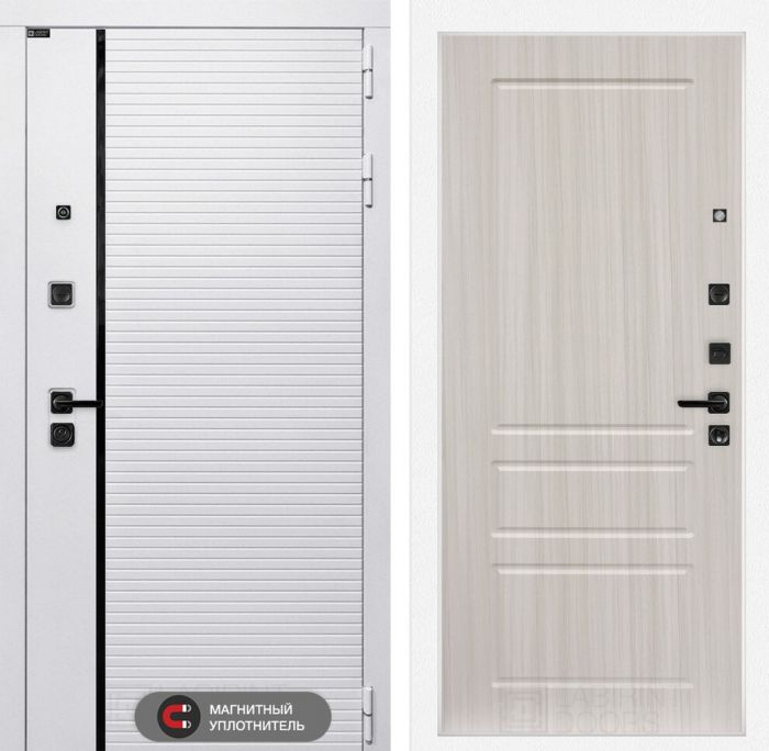 Входная дверь Лабиринт ROYAL замок Mottura 03 - Сандал белый