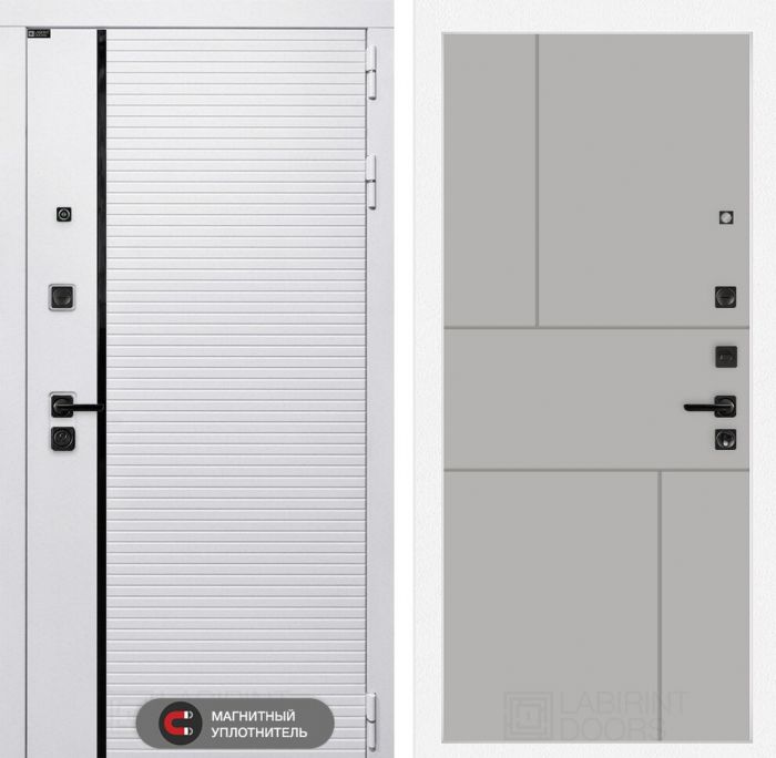 Входная дверь Лабиринт ROYAL 21 - Грей софт