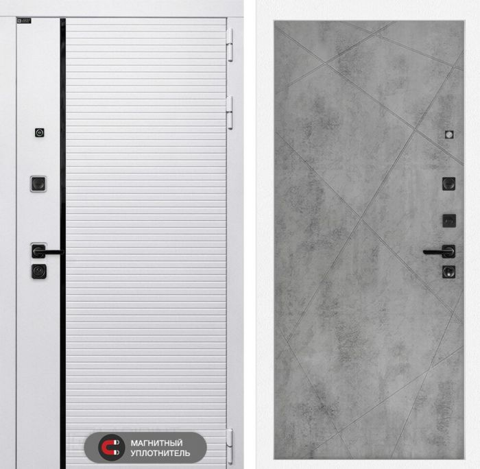 Входная дверь Лабиринт ROYAL 24 - Бетон светлый