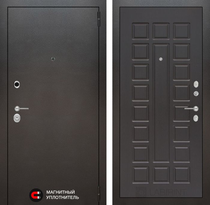 Входная дверь Лабиринт SILVER 04 - Венге