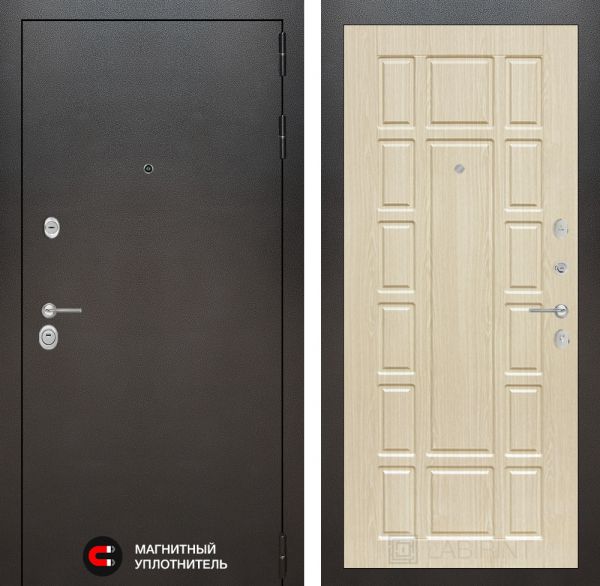 Входная дверь Лабиринт SILVER 12 - Беленый дуб