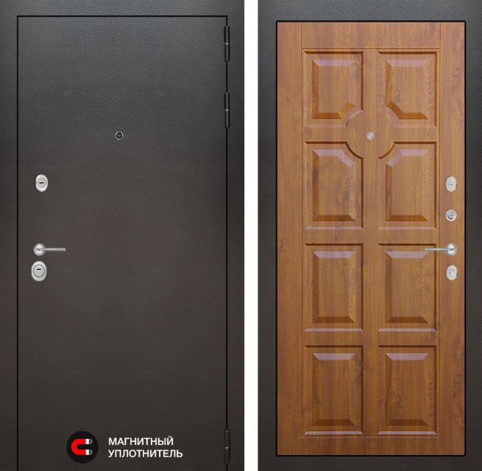 Входная дверь Лабиринт SILVER 17 - Золотой дуб