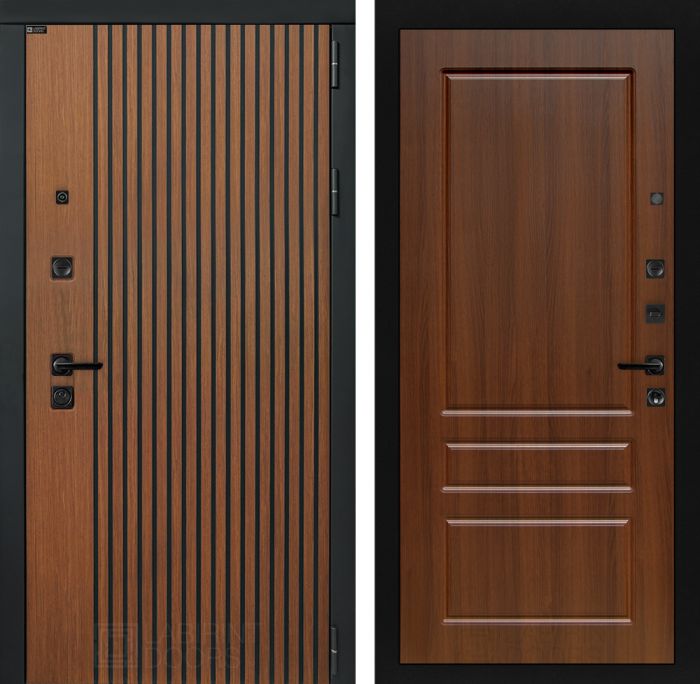 Входная дверь Лабиринт STORM 03 - Орех бренди