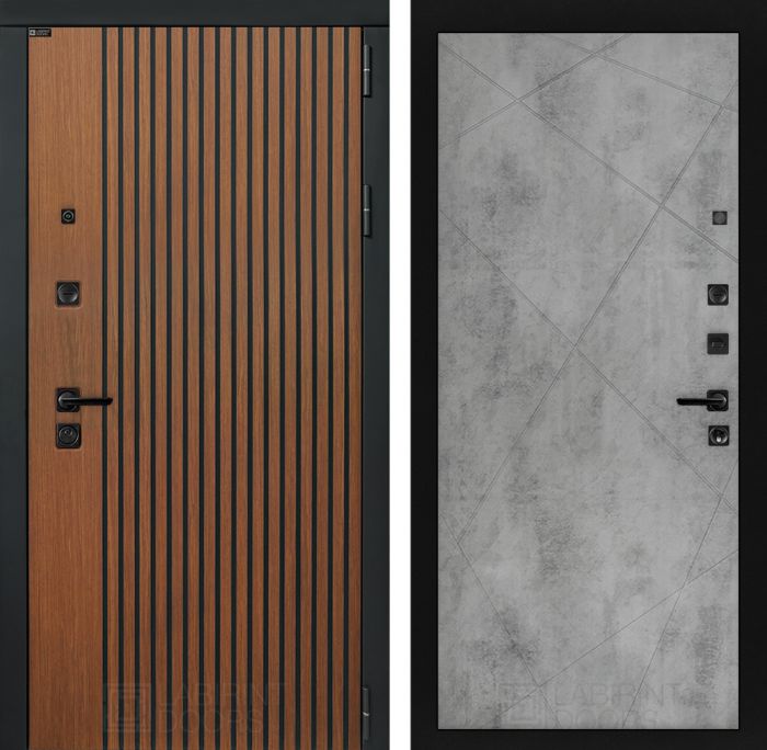 Входная дверь Лабиринт STORM 24 - Бетон светлый