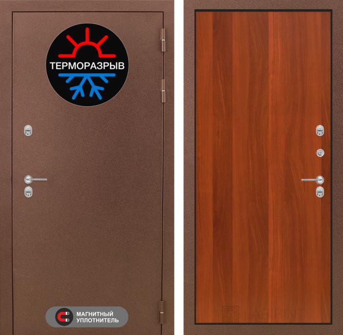 Входная дверь Лабиринт Термо Магнит 05 - Итальянский орех