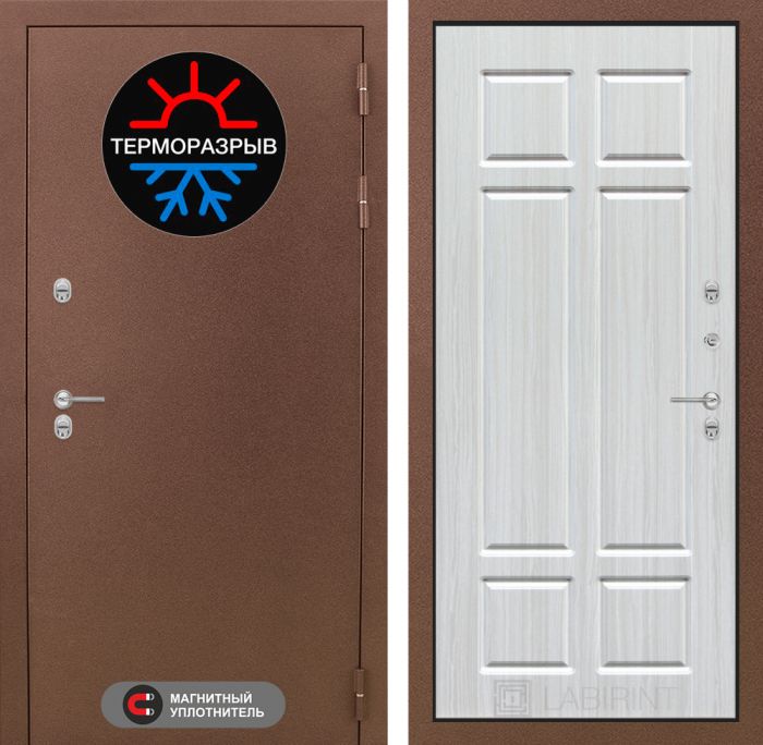 Входная дверь Лабиринт Термо Магнит 08 - Кристалл вуд
