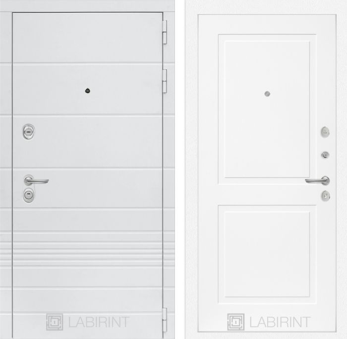 Входная дверь Лабиринт Трендо 11 - Белый софт