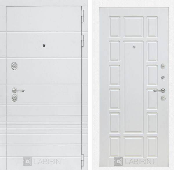 Входная дверь Лабиринт Трендо 12 - Белое дерево