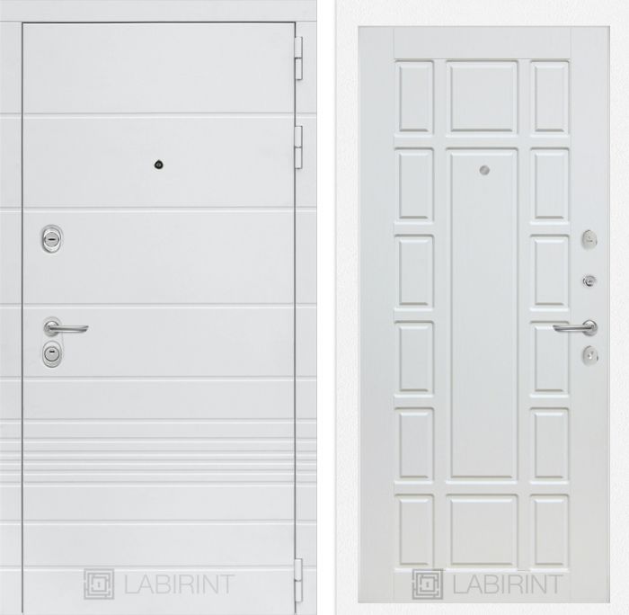 Входная дверь Лабиринт Трендо 12 - Белое дерево