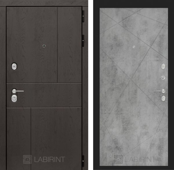 Входная дверь Лабиринт URBAN 24 - Бетон светлый
