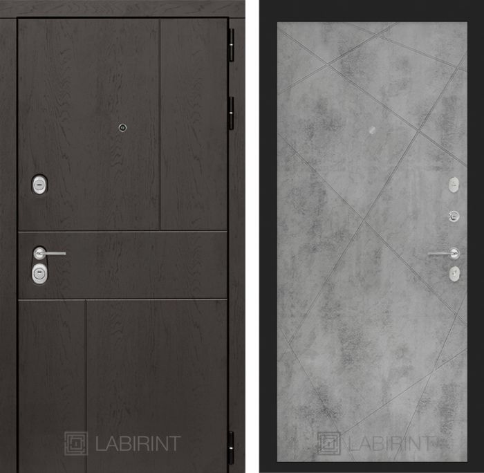 Входная дверь Лабиринт URBAN 24 - Бетон светлый