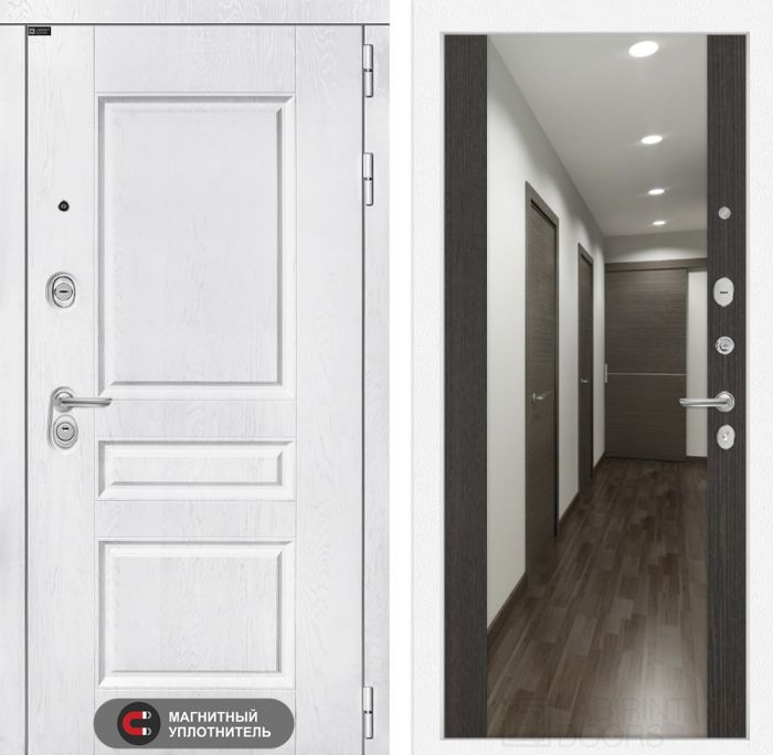 Входная дверь Лабиринт VERSAL с Зеркалом Максимум - Венге